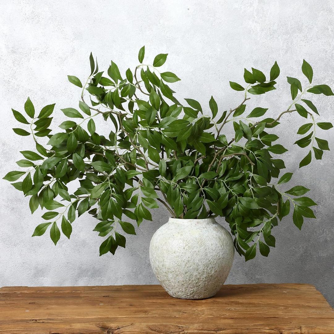 Daifunli 6 Pcs 31.5 Inch Faux Stems and Branches for Vase Spring Fake Plants Artificial Greenery Stems Faux Branches for Home Vase Wedding Garden Farmhouse Table Centerpiece Decor