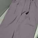 FUNYYZO Wide Leg Pants Women's High Elastic Waisted in The Back Business Work Trousers Long Straight Suit Pants Size L