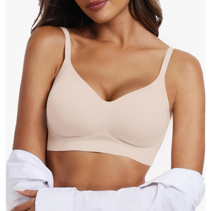OEAK Womens Wireless Bras Comfortable Push Up Bra No Underwire Bra Full Support Lift Bralette Everyday Seamless Tshirt Bras, XXL