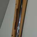 Ivilon Curtain Rod for Windows 48 to 86 Inch  1 Inch Telescoping Drapery Rod, 2 Long Sections, End Cap Finials, Black