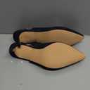 Divanne Slingback Pumps, Women's Pointed Toe Low Heel Sandals Slingback Strap Kitten Heel Pumps Evening Party Wedding Shoes-Navy Blue Suede-7M US