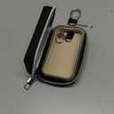 Faraday Bag for Car Keys, Anti-Theft Carbon Fiber Key Fob Storage Case RFID Signal Blocking Bag, Faraday Key Fob Holder Protector Portable Signal Blocker with Zipper