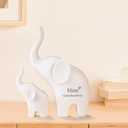 Gifts for Mom: 5.5 Elephant Mama and Baby Figurine - Mom Birthday Gifts from Daughter or Son - Elephant Gifts for Mothers Day and Christmas Keepsake Decor