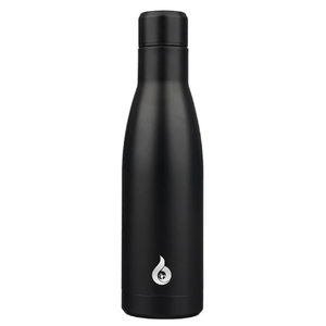 BJPKPK Insulated Water Bottle 17oz Stainless Steel Water Bottles Dishwasher Safe Metal Thermos Keep Cold and Hot,Midnight Black