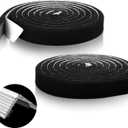 2 Pcs Metal Roofing Universal Vented Ridge Closure Strips 2 W x 15' l (30'l Total) Roof Panel Closure Self Adhesive Felt Tape Waterproof Windproof Seal for Metal Panels Insulation Weather Barrier