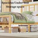 12 Inch Bamboo Wood Queen Size Platform Bed Frame with Headboard and Footboard, Metal Slat Support Bed Frame Queen Size Heavy Duty, No Box Spring Needed, Easy Assembly, Noise Free, Reinforced