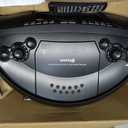Aiwa Portable DVD Player, Crystal Clear Sound with Dual 3W Speakers and Bass Function, Featuring a 7" LCD Display, Bluetooth Connectivity, FM Radio, CD/DVD Playback