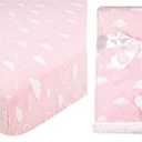 American Baby Company Heavenly Soft 1 Piece Chenille/ Receiving Blanket (30" x 35"), 3D Cloud Pink, for Boys and Girl