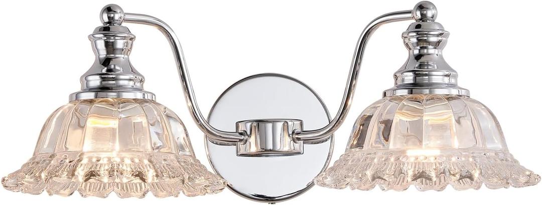 XIEDUN Chrome Vanity Light Chrome Bathroom Lights Vanity Lights for Bathroom Light Fixtures