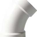 Rainbow Dream 4 Inch DWV 45 Degree PVC Pipe Elbow - 1pc, White