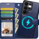 OCASE for Samsung Galaxy S26 Ultra Detachable Wallet Case with Card Holder, [2 in 1] PU Leather Flip Folio Case with RFID Blocking Stand Wrist Strap Shockproof Phone Cover 2026, Navy Blue