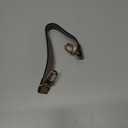 PH PandaHall 14.6 Inch Short Purse Strap, Gray Leather Bag Strap Handle Replacement Puse Handle Neutral Handbag Chain for Women DIY Wallet Underarm Bags Handbag Shoulder Bags, Golden Hardware