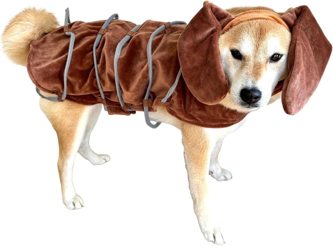 ComfyCamper Brown Dog Costume - Toy Ears Puppy Cosplay Halloween Costumes Christmas, Large