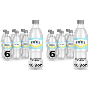  Fresca Citrus Soda Soft Drink, 16.9 fl oz Bottles, 24 pack BBD: 02-23-26