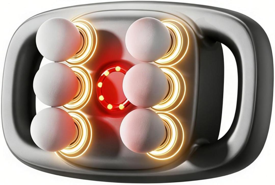 6 Head Massage Gun Deep Tissue with 30 Levels & 3 Modes, Electric Percussion Massager for Thighs, Arms, Waist, Back, Full Body Muscle Pain Relief, Ideal Gifts for Women and Men (6)