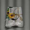 Z-synka Monogrammed Sunflower Hand Towels,Ini-tial U Tea Towel Letter Kitchen Towels,Sunflower Gifts for Women,Monogram Dish Towel 17x23 Inch,Kitchen Bathroom Decorative Ini-tial Gifts for Mom Wife Pack of 2