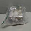 Christmas Ball Ornaments Set, 34PCS Clear Plastic Shatterproof Christmas Ornaments for Xmas Tree Hanging Decorations, for Indoor Home Thanksgiving Party Decor - Champagne/White.