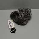 Curly Drawstring Ponytail Grey Curly Yaki Pony Tail Synthetic Salt and Pepper Hair Ponytail Extension for Women(T1B/Gray)