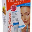 Sally Hansen Creme Hair Remover Duo Kit For Face (2 Pack)