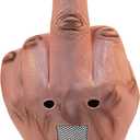 MOKRY PARTY Middle Finger Funny Head Mask Costume Party Prop Adult Middle Finger Mask