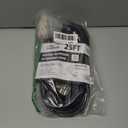 25 Ft Black 3 Outlet Outdoor Extension Cord with Lighted End 12 Gauge