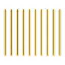 DYWISHKEY 10 Pieces 6mm Brass Rods, Brass Round Stock Lathe Bar Stock for DIY Craft Making, Handle Pin, 6mm in Diameter, 100mm in Length