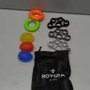 roygra Grip Strength Trainer (8 Pack), Forearm Strengthener, Stress Balls for Adults, Hand Strengthening Devices, Wrist Finger Strengthener, Physical Therapy Exercise Equipment, Golf Baseball Climbing