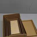 Sparkle and Bash Set of 10 Nesting Gift Boxes with Lids, Cardboard Box with Gold Foil Star Designs (10 Sizes)