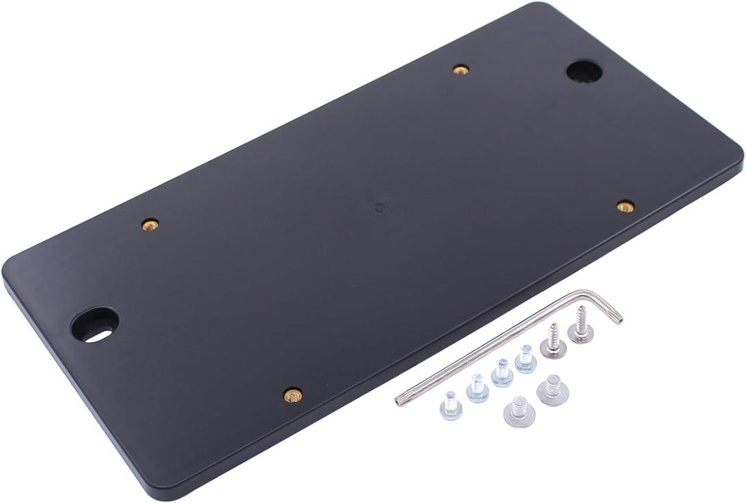 MOTOKU Rear Bumper License Plate Mount Tag Bracket Holder for Audi Q7 2010-2023 A6 S6 2012-2023 A3 A4 A5 S3 S4 S5 Q5 RS5 SQ5 RS6 2008-2024 w/Screws Bolts