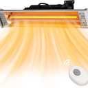 Star Patio Electric Patio Heater with Remote, Outdoor Heater, Infrared Heaters, Wall Mounted, suitable as Gazebo Heaters, ZHQ1530N2025