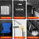 X-Vcak Upgraded Portable Sauna for HomeRelaxation, Steam Sauna for Home with Steamer, Remote Control, Folding Chair, 9 Levels