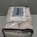 Extra Long Natural Linen 60 Inch Wide Curtains 108 Inches for Room Divider, Memory Shape Pleated Light Filtering Heavy Drapes Luxury Decor Floor to Ceiling Semi Sheer Curtain 9FT Length 2 Panels Set