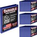 Samsill Durable 0.5 Inch Binder, D Ring Binder, Customizable Clear View Cover, Blue, 24 Pack, Each Holds 125 Pages