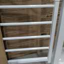 Small Narrow Baby Gate for Stairs Doorways Hallways 24 Inch to 29 Inch Wide Pressure Mounted Baby Gate Walk Through Child Gates for Kids or Pets Indoor Safety Gates