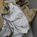 Dark Flax Heavy Burlap Room Darkening Curtains 96 Inches Long for Bedroom, Rustic Boho Pinch Pleated Blackout Linen Drapes 40x96 Inch Length 2 Panels Set Slide Door Curtain Decor with Adjustable Hooks