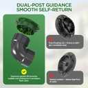 Pop Up Drainage Emitter with Elbow,fits 3 Sewer and Drain Fittings, Dual-Rod Downspout Cover, Outdoor Drain Cover for Yard Outlet, Channel Drains & Catch Basins,1PC