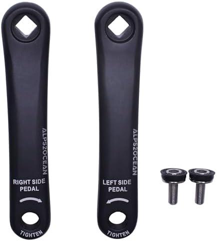 Alps2Ocean Universal Bike Crank Arms,89MM/102MM/114MM/127MM/140MM/152MM/160MM/165MM/170MM/175MM in Diamond Hole Bike Crank Arm for City Bike,Folding Bike,MTB,Ebike,Road Bike,Exercise Bike