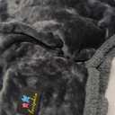 Waterproof Pet Blanket, Liquid Pee Proof Dog Blanket for Sofa Bed Couch, Reversible Sherpa Fleece Furniture Protector Cover for Small Medium Large Dogs Cats, Dark Gray Small40" x 28"