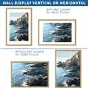 Hongkee 20x30 Frame Set of 2, Natural Oak Wood Style - Display 16x24 Picture with Mat or 20 x 30 Poster without Mat, Wall Mounting Horizontal and Vertical