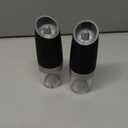 CIRCLE JOY Gravity Electric Salt and Pepper Grinder Set Automatic Salt and Pepper Grinder Set with LED Light, Battery Operated, Adjustable Coarseness, Large Capacity, for Home Kitchen BBQ