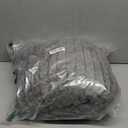 Electric Blanket Throw Size 50x60 Inches, Extra Thick 350GSM Luxury Faux Fur Plus 200GSM Sherpa with 3D Strip Design, Fast Heating with ETL Certified, Machine Washable, Gray