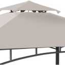 FAB BASED Grill Gazebo Replacement Top Only for FAB BASED Brand (Universal Size, Grey) - Before Purchase Please Contact and Confirm The Brand & Model (Gray)