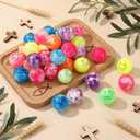 Wettarn 50 Pcs Jesus Easter Gifts Bulk Spanish Christian Easter Bouncy Balls Rubber Religious Cristo Me AMA Bouncing Balls Jesus Loves You Easters Party Favor Basket Suffer