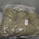 Klear Vu Gripper Overstuffed Universal Non-Slip Dining Chair Cushions for Kitchen Decor or Office Use, U-Shaped Skid-Proof Seat Pad, 17x17 Inches, 2 Count (Pack of 1), Chenille Green