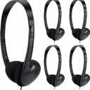 Kids Headphones Bulk 30 Pack for School Students Children Teen Boys Girls, Wholesale Headphones for Classroom Earphones (Black)