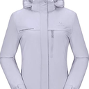 CAMEL CROWN Women’s Mountain Snow Waterproof Ski Jacket Detachable Hood Windproof Fleece Parka Rain Jackt Winter Coat
XXL