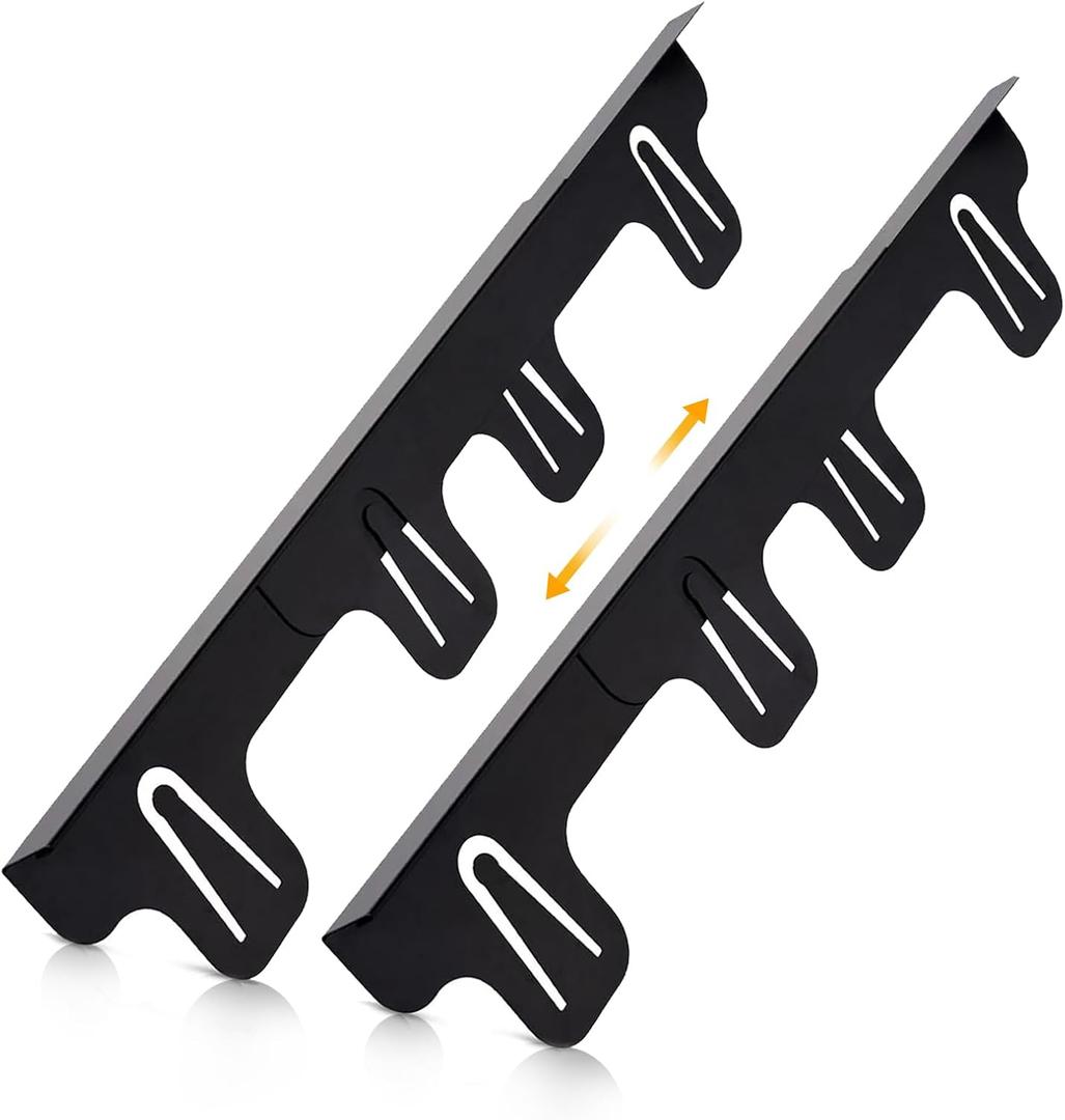 Stove Gap Covers Stainless Steel, Retractable Stove & Counter Gap Filler (13.8''27.5''), Width 1'', Heat Resistant Metal Guard Between Stove and Countertop, Black