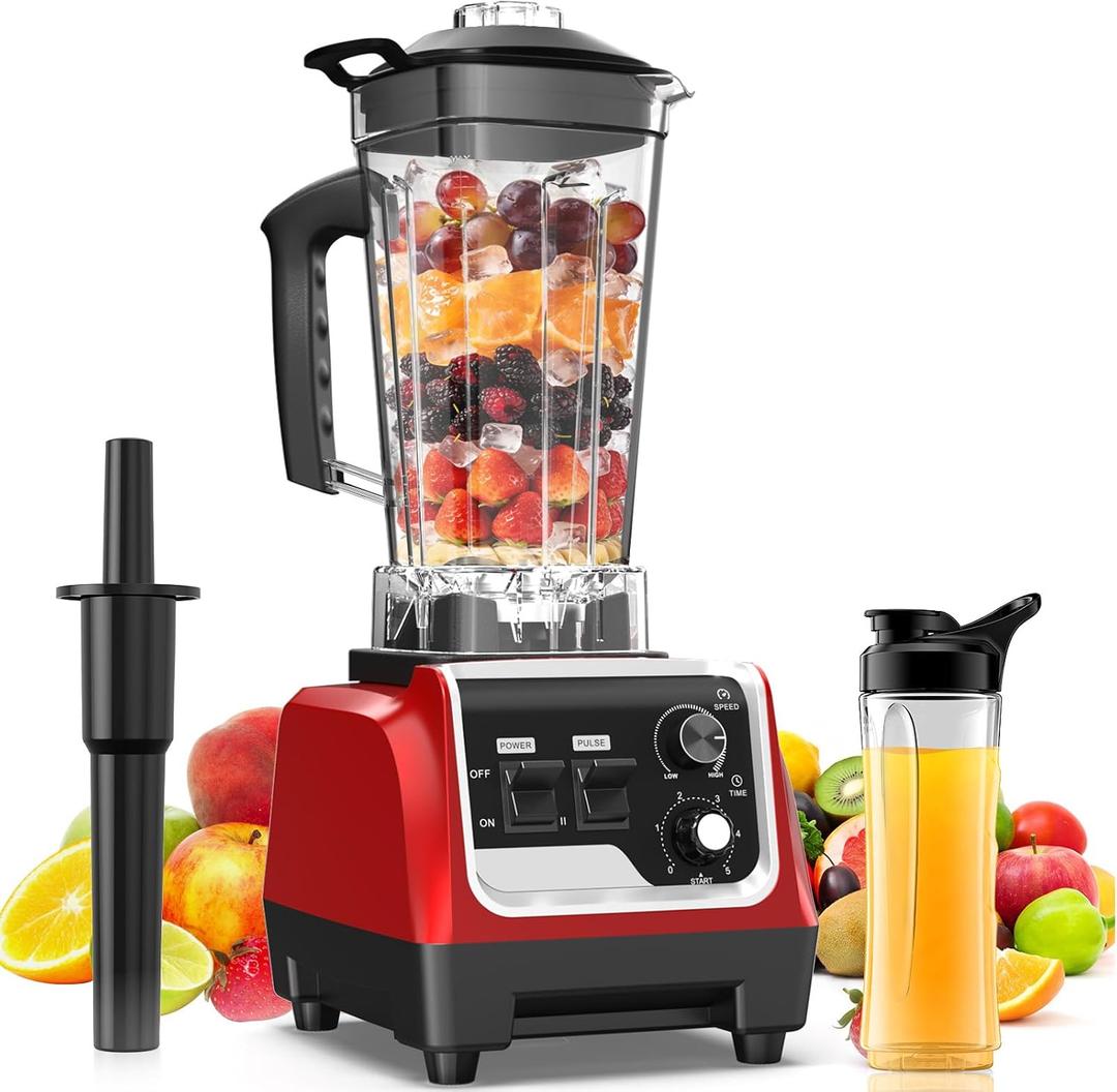 1800W Countertop Blenders for Kitchen with 70oz Pitcher and 20oz To-Go Cup, High Speed Blender for Smoothies, Ice Crushing, Frozen Drinks, Nut Butter, Self-Cleaning, Timer, Variable Speed&Pulse