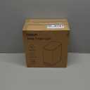 Cesun Small Bathroom Trash Can with Lid Soft Close, Step Pedal, 5 Liter / 1.3 Gallon Stainless Steel Garbage Can with Removable Inner Bucket, Waste Basket for Bathroom, Bedroom (White)