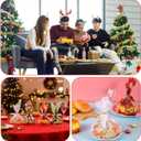 DANHMAO 48 Pcs Christmas Cellophane Cookie Tray Bags Clear Cello Tray Bag 15.5 x 18 Christmas Cookie Bags with Twist-Ties for Xmas Party Favors, Baking Gifts & Family Gatherings